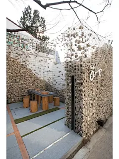 石笼挡墙-最流行的公园挡墙元素 - 小红书