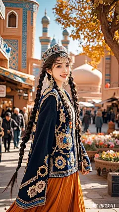 新疆维吾尔族服饰写真 ⑧_17_漫舞AI_来自小红书网页版