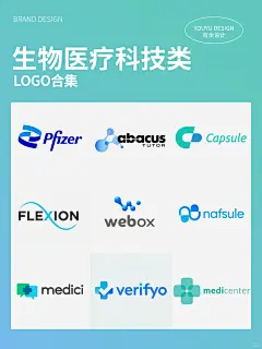 logo设计 | 医药生物科技简约大气集 - 小红书
