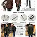 Pretifeel Mens Trench Coat Slim Fit Double Breasted Long Jacket Notched Lapel Belt Fall Windproof Coat at Amazon Men’s Clothing store
