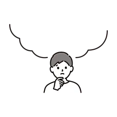 男性＋フキダシのイラスト