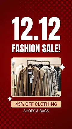 12.12 Sales Poster Product Display Instagram Story Image