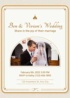 Church Lovers Save the date invitation letter