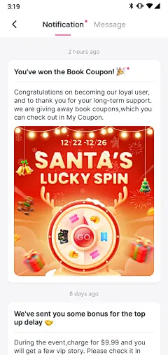 圣诞节海外活动应用内通知