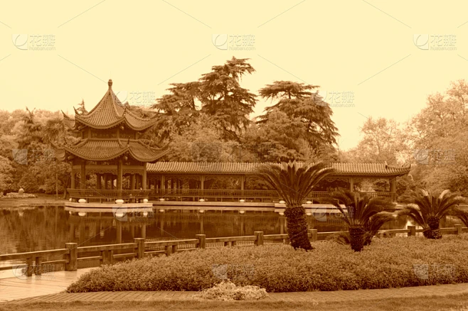 建筑,过去,传统,地形,中国南部,长沙,湖南省,纪念碑,水平画幅,夏天