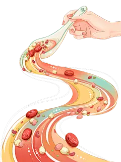 腊八创意插画腊八粥元素