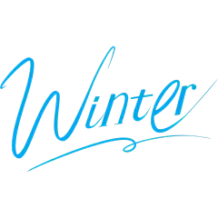 冬天简约文艺手写细线体艺术字