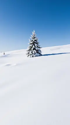 大寒小寒实景感禅意雪地树木背景图片